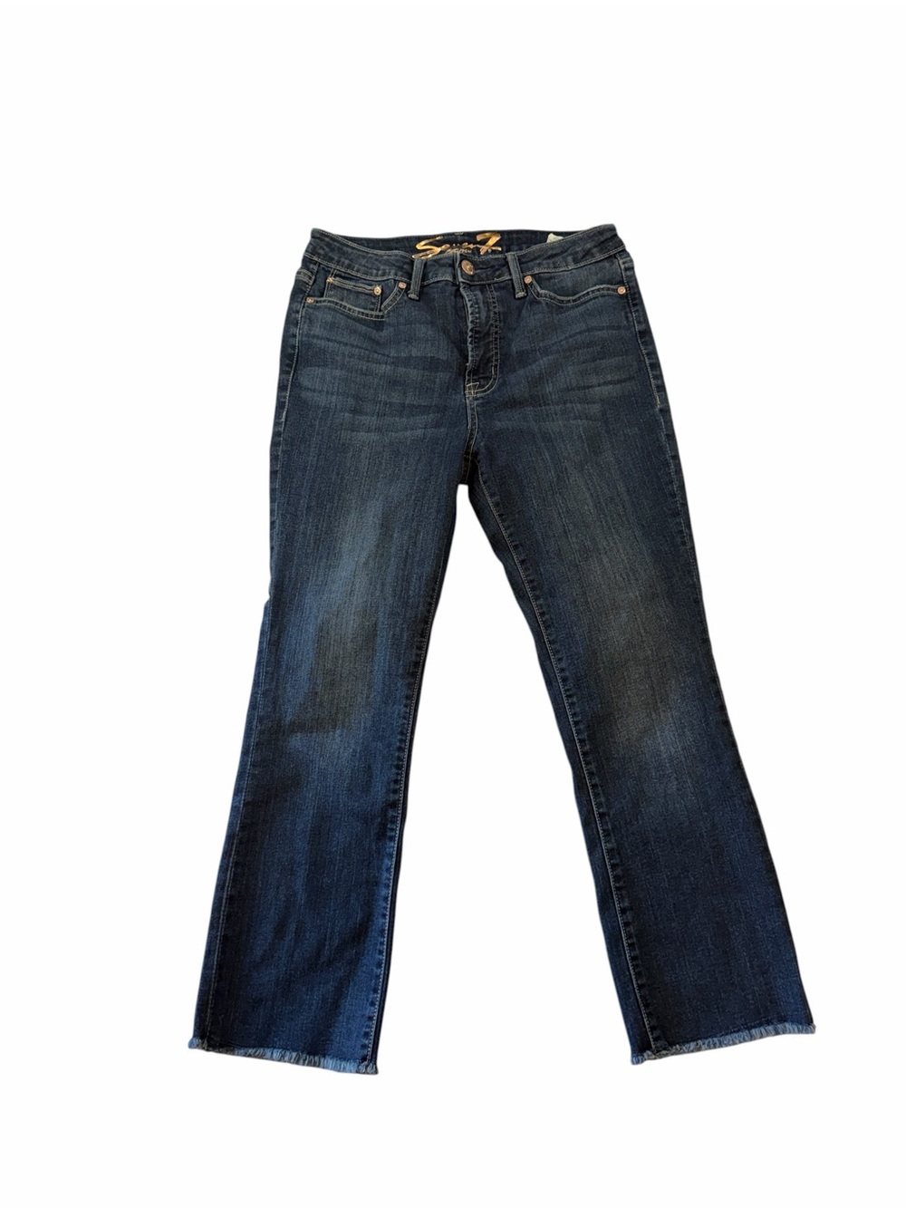 Seven7 Dark Blue Boot Cut Jeans